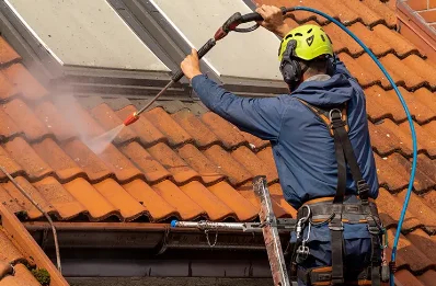 Démoussage et hydrofuge de toiture à Blet